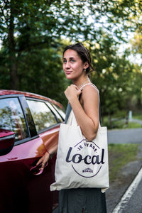 Sac fourre-tout "Je voyage local"