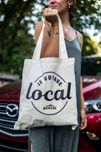 Sac fourre-tout "Je voyage local"